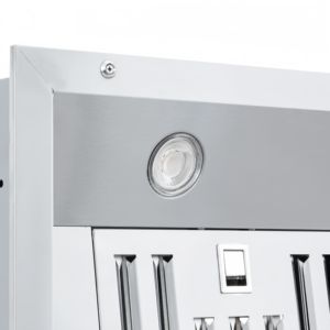 Campana Extractora Eléctrica de 28 Pulgadas, 1000 m/h, con Deflector, Cuerpo de Acero Inoxidable, Luces LED, 3 Velocidades, para Uso Doméstico y en Hoteles - Product Image 5