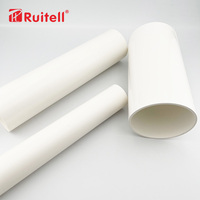 Tuyau de drainage de pluie en PVC stabilisé aux UV, 80mm, longue durée pour le drainage de la pluie des hôtels et des villas de vacances
