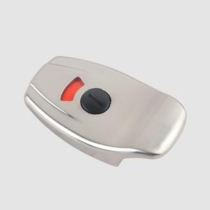 Loquet de porte de toilettes publiques en acier inoxydable épaissi, finition brossée, avec indicateur - Product Image 3