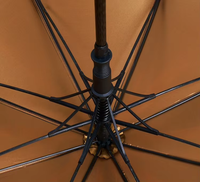 Grand parapluie de golf coupe-vent pliable semi-automatique de luxe YH Logo personnalisé en fibre de verre promotionnel imprimé