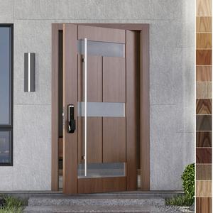 Puerta Pivotante Exterior de Madera Sólida England Villa 32x80, Puerta de Entrada Principal Moderna y de Lujo para Casa, Antirrobo, para Apartamento u Hotel - Product Image 3