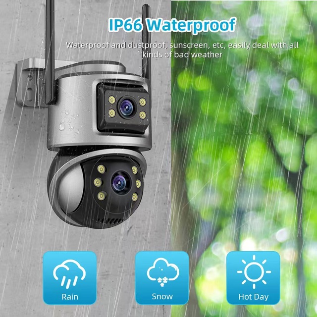 Besder ICsee Outdoor Wi-Fi Smart Wireless IP Camera CMOS Sensor Night Vision Motion Detection NVR Cloud Support 1 Year Warranty