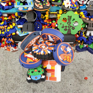 <strong>Wholesale</strong> Custom Durable <strong>Silicone</strong> and PVC <strong>Beads</strong> Keychain Pendants Soft Focal <strong>Beads</strong> Trending Charms for Pen Top Decoration - Product Image 3