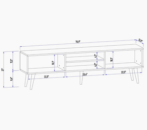 Meuble <span class=keywords><strong>TV</strong></span> en bois <span class=keywords><strong>YIFAN</strong></span>, noyer brun, support <span class=keywords><strong>TV</strong></span>, combinaison de support <span class=keywords><strong>TV</strong></span> en bois blanc - Product Image 5