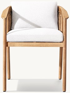Silla de Jardín de Teca Sudamericana de Lujo con Cojín de Secado Rápido, Muebles Cómodos <span class=keywords><strong>para</strong></span> <span class=keywords><strong>Exteriores</strong></span> <span class=keywords><strong>para</strong></span> Patio - Product Image 2