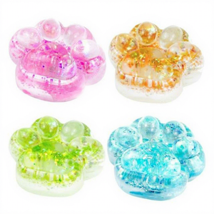 Ultra Soft Cat Claw <b>Squishy</b> Toy Set Multi-Color Kawaii Mochi Ball Stress Relief Sensory Fidget Toy Unisex All Ages TOYSRUNNER - Product Image 1