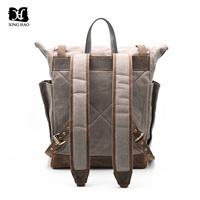 Sac de travail professionnel extra large en toile cirée de fabricant personnalisé d'usine sac à dos de voyage à roulettes sac à dos étanche