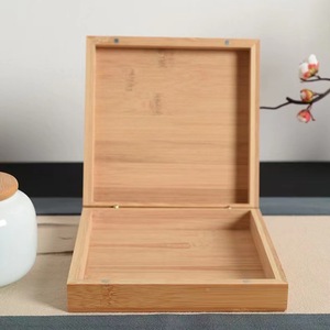 Bamboo Tea <b>Cake</b> Packaging <b>Box</b> Rectangle Handmade <b>Gift</b> Craft Storage Wooden <b>Box</b> Solid Wood Customizable Thickness High - Product Image 3