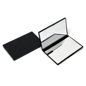 Customized Printing Makeup Mirror Rectangle Double Sided Folding Compact Mirror Plastic Promotional Mirror