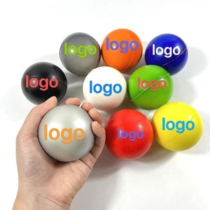 Pelota Antiestrés de Espuma de Color Sólido de 6.3cm, Personalizada, de Alta Calidad, al por Mayor, de PU, Promocional, Suave, para Descompresión, Regalos de Bienvenida - Product Image 1