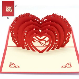 Hot Sale Custom 3D Pop-up Greeting <strong>Cards</strong> Digital Printed Love <strong>Sympathy</strong> Thank You Flower Designs for Paper Paperboard Printing - Product Image 3