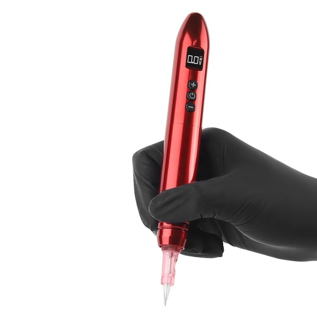 Wireless Rechargeable Machine Aluminium Alloy Rotary Pen for Eyebrow Lip Microblading Permanent Makeup