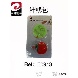 MNJ Sewing Kit Needle Thread Holder Tomato Shape 12Pcs - Product Image 1