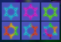 Lampe d'ambiance de jeu Esports irisée en forme de Y, activée par le son, contrôle par application/voix, murale