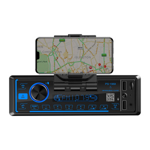 Lecteur MP3 de voiture 1DIN, radio FM BT, entrée USB, carte TF, entrée AUX, appels mains libres, ajustement universel, son haute fidélité, design portable - Product Image 4