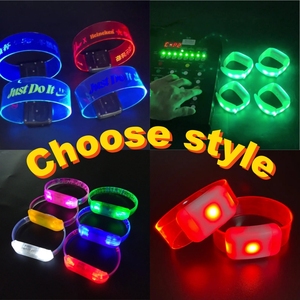 カスタマイズ可能なLEDリストバンド環境にやさしいプラスチックカスタムロゴコンサート用プロモーション用 - Product Image 5