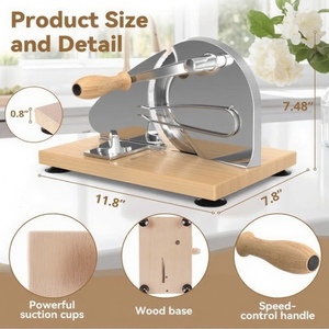 Trancheuse à pain en acier inoxydable, coupe-pâtisserie métallique, résistante au lave-vaisselle, outil de cuisson pour pain au levain fait maison, emballée, compatible lave-vaisselle - Product Image 3