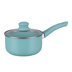Non Stick Cookware Set 5 Piece Turquoise With Lids Oven Safe For Home Cooking - Product Image 2