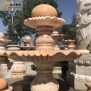 Jiahua <b>Stone</b> Fountain Outdoor European Style Column Water Feature Durable <b>Landscape</b> Decoration - Product Image 4