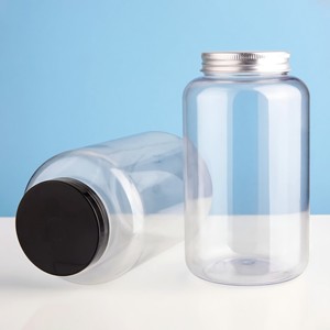 600ml Pet vòng tùy chỉnh nhựa BPA-free sữa dùng một lần chai bán buôn 500ml rõ ràng nhựa tươi chai nước trái cây với mũ - Product Image 1