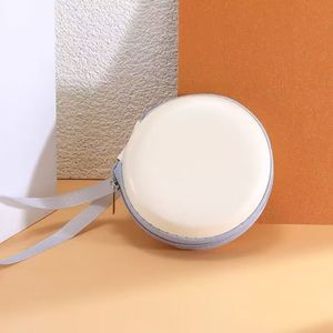 Étui à lunettes pliable ZT blanc en EVA, étui à lunettes rond portable, design solide printemps 2023 - Product Image 2