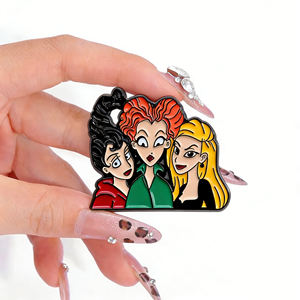 Pin de Solapa de Metal Esmaltado de las Brujas Sanderson de Halloween, Precio de Fábrica, También Pin de Solapa de Metal Esmaltado de las Brujas Locas, para Regalos y Broches Relacionados con la Película - Product Image 2