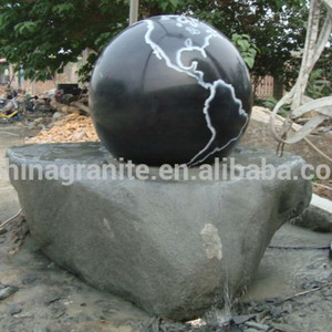 Fontana Decorativa da <span class=keywords><strong>Giardino</strong></span> con Sfera Rotante in Marmo, Ornamento Feng Shui - Product Image 2