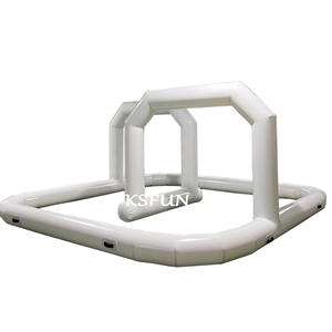 Детский белый надувной гоночный трек - Product Image 1