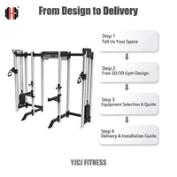 Rack d'entraînement multifonctionnel professionnel en acier sur mesure à huit poteaux, certifié CE, pour usage commercial