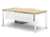 Bureau de direction moderne, grand bureau de patron, bureau à domicile, table d'ordinateur commerciale, table de travail en métal, table de réunion