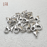 Bijoux en or véritable 18k, bijoux de bricolage en or massif 18k, fermoir mousqueton, fermeture, différentes tailles disponibles