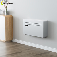 Climatiseur monobloc 10000 BTU R290 sans unité extérieure, classe énergétique A, refroidissement et chauffage, mode silencieux, contrôle par application