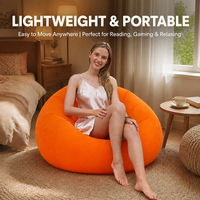 Fauteuil gonflable floqué, canapé paresseux gonflable, chaise longue tatami individuelle pour salon, chambre, intérieur et extérieur