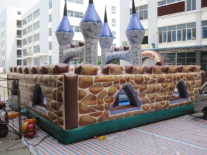 Structure de jeu gonflable Fun City & Castle, matériau PVC écologique, usage commercial, capacité 800 kg, 12 personnes - Product Image 5