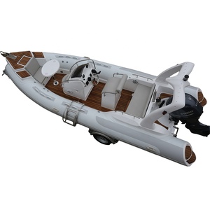 19 Feet 5.8m Rib 580 Inflatable Sport <b>Yacht</b> with Motor Set for Fishing and Outdoor Recreation - Product Image 5