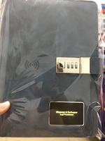 Gadget électronique innovant, carnet intelligent avec verrouillage par mot de passe, batterie externe, carnet de notes, cadeau d'affaires, papeterie, agendas