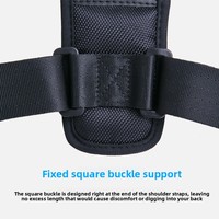 Correcteur de posture unisexe réglable et respirant pour le soutien du dos et des épaules, idéal pour le travail au bureau et l'usage quotidien