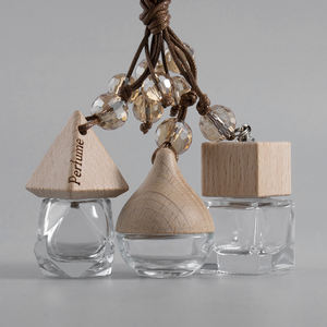 Mini 8ml Square Glass Car Air Freshener <strong>Diffuser</strong> With Cork Seal 10ml Capacity Perfumed Bottle With Screw <strong>Cap</strong> - Product Image 6