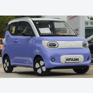 Purple Chinese Cheap Wuling Hongguang Mini EV Car Mini Electric Vehicle at a Cheap Price