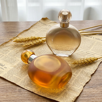 Flacon de parfum de luxe de 100 ml, design haut de gamme, rose clair, unique, personnalisable, fabriqué par Anding