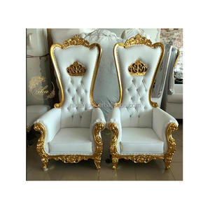 NIKA Precio <span class=keywords><strong>de</strong></span> fábrica Banquete <span class=keywords><strong>de</strong></span> bodas Rey real <span class=keywords><strong>Reina</strong></span> Amante Asiento <span class=keywords><strong>Puente</strong></span> Oro Rey Trono Silla - Product Image 6