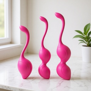 Bộ dụng cụ tập Kegel gồm bi rung Ben Wa với 3 trọng lượng rung khác nhau dành cho nữ, sạc USB & chống nước IPx6 - Product Image 5