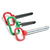 Goupille de verrouillage à bouton-poussoir en acier au carbone zingué de qualité supérieure, longueur personnalisée, avec poignée en Q, pour VTT et machines agricoles