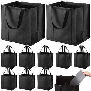 Hot Sale Recycle Grocery Large Foldable Shopping Heavy Duty Tote <b>Bags</b> With Reinforced Handles - Product Image 4