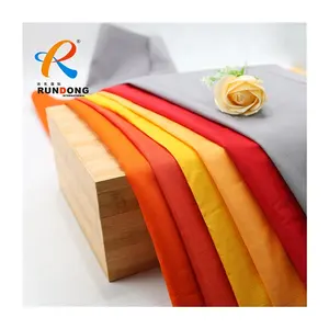 Rundong wholesale T/C 65/35 45*45 133*72 polyester and combed cotton brushed fabric For worker wear