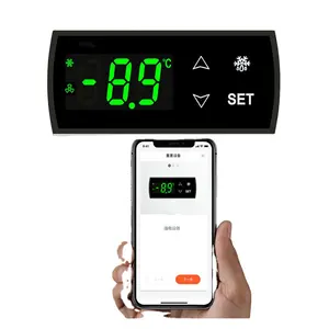 Termostat Ponsel Remote IOT, Modul WiFi Penyimpanan Dingin Termostat Pengontrol Suhu Kabinet Elektrik