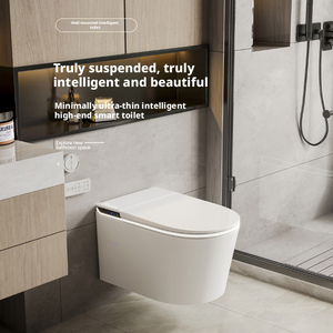 Inodoro Inteligente de Cerámica de Alta Calidad, Suspendido en la Pared, con Diseño de Cisterna Oculta, Desodorización Automática, Patrón de Drenaje en Forma de P, TJ - Product Image 4