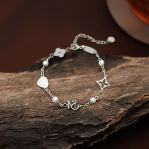 E495-B190-0202P สร้อยข้อมือแฟชั่นแบบโซ่และแบบเชื่อมต่อ - Product Image 3