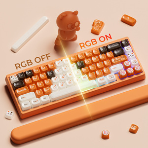 XVX Tastenkappen Niedliche Ragdoll-Katze MAO-Profil Koreanisch-Englisch Zweisprachige Mechanische Tastatur Tastenkappen-Set 148-Tasten Cartoon DIY Anpassbar - Product Image 4