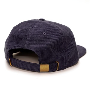 Casquettes personnalisées en velours côtelé avec logo tissé, 5 panneaux, snapback, non structurées, boucle arrière en métal - Product Image 3